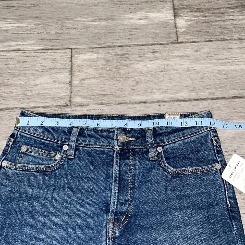 Free People We The Free People Denim Shorts Western Core Coastal Cowgirl Blue - Picture 12 of 15